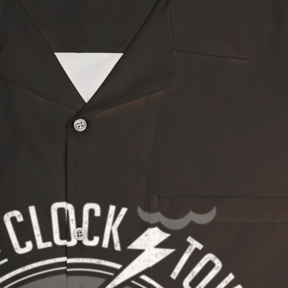 Back to the Future "Save the Clock Tower" Hawaiian Shirt - Detail