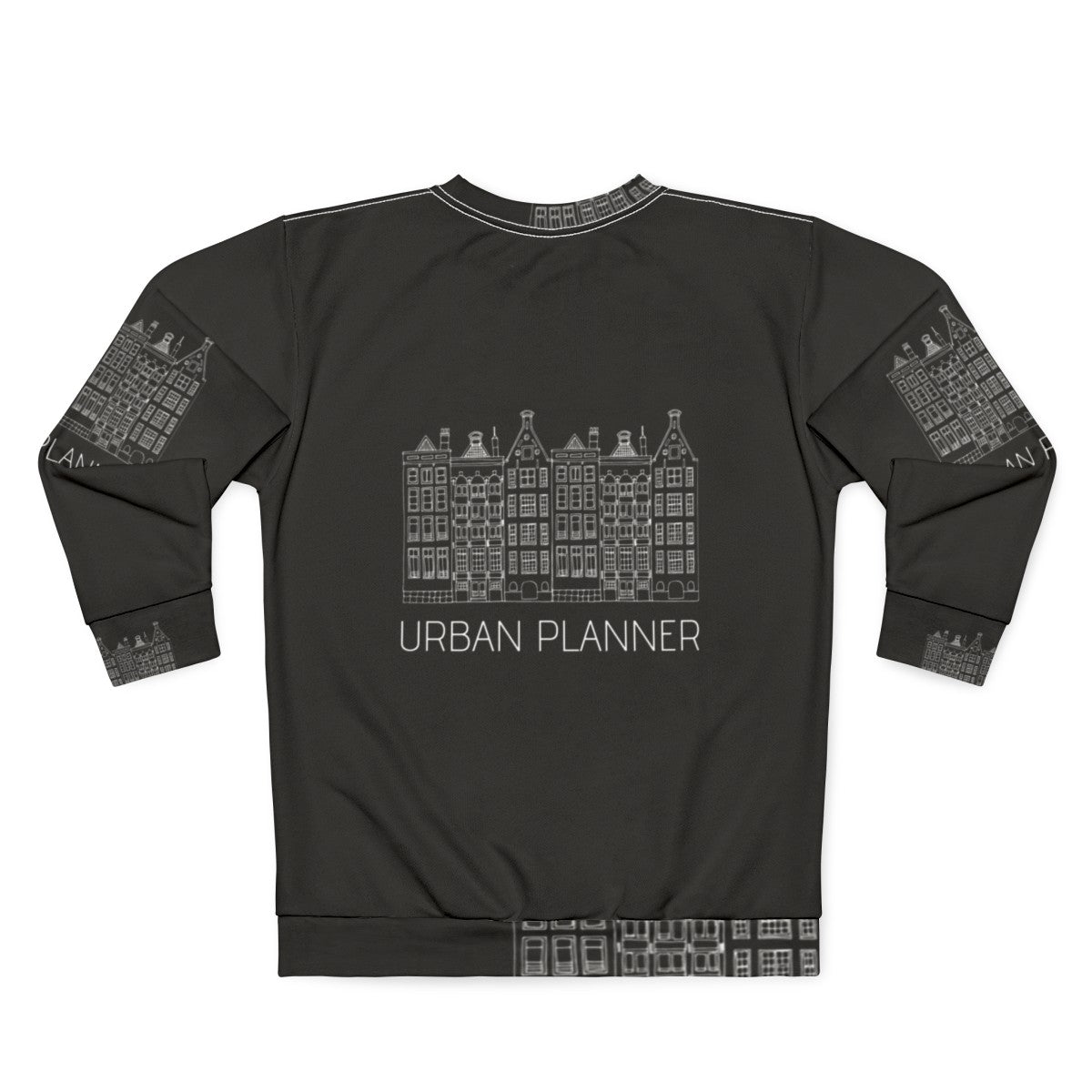 Urban Planner Sweatshirt with City Planning and Architecture Graphic - Back