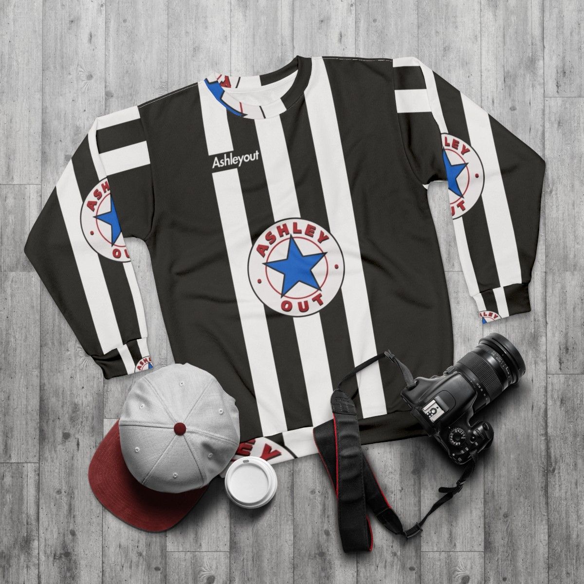 Newcastle United Ashleyout Protest Sweatshirt - flat lay