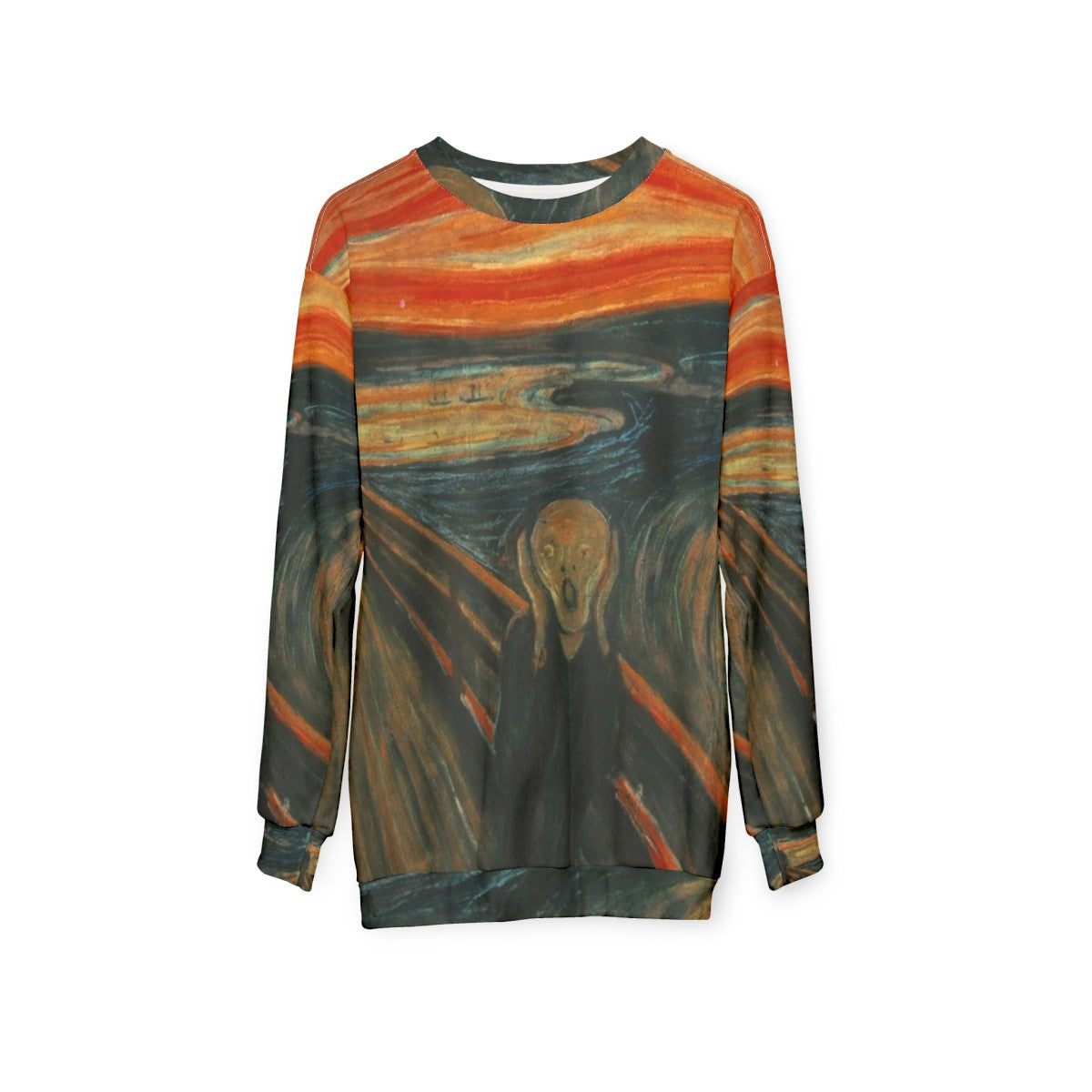 Edvard Munch 'The Scream' graphic design sweatshirt - hanging