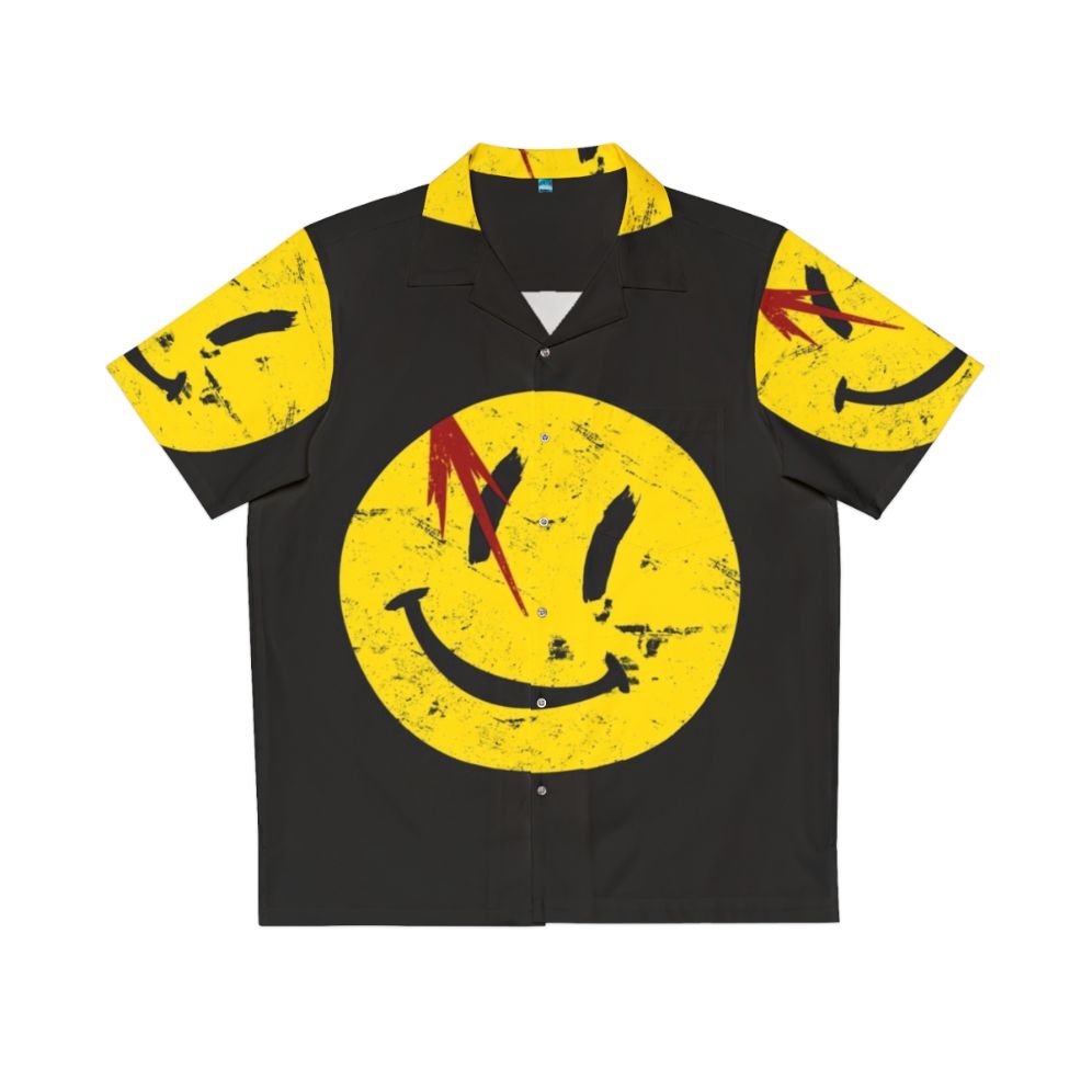 Vintage Watchmen Symbol Smile Hawaiian Shirt