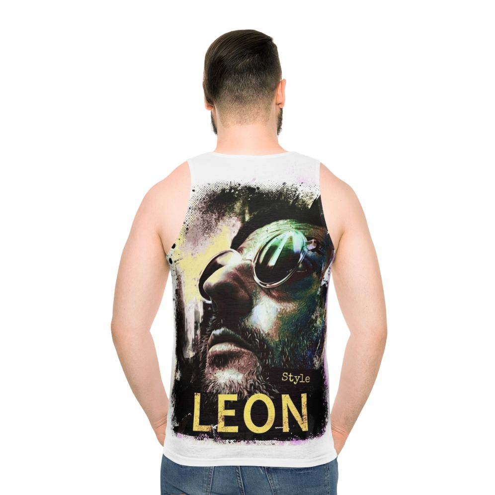 Geeky Leon the Professional Unisex Tank Top - men back