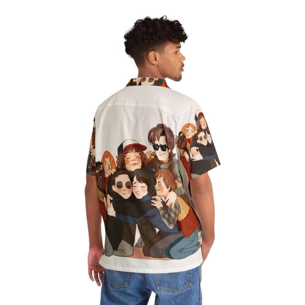 Big Hug Retro Hawaiian Shirt featuring Stranger Things characters - People Back