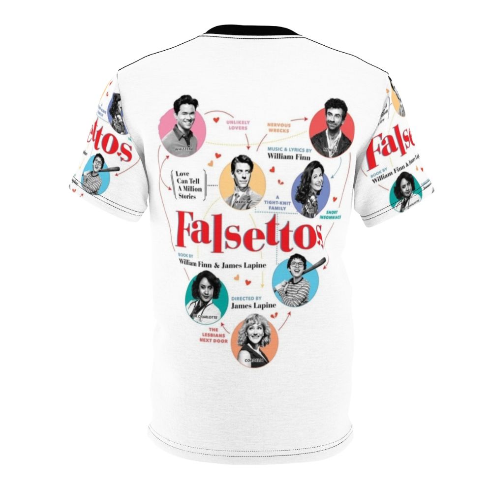 Falsettos Musical Poster-Inspired T-Shirt - Back