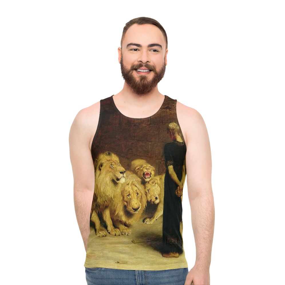 Vintage Christian Daniel in the Lions Den Unisex Tank Top - men