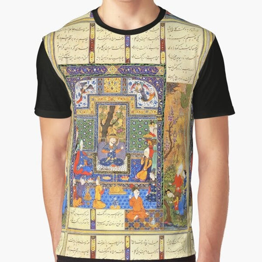 Persian Calligraphy Art T-Shirt featuring Shahnameh Design