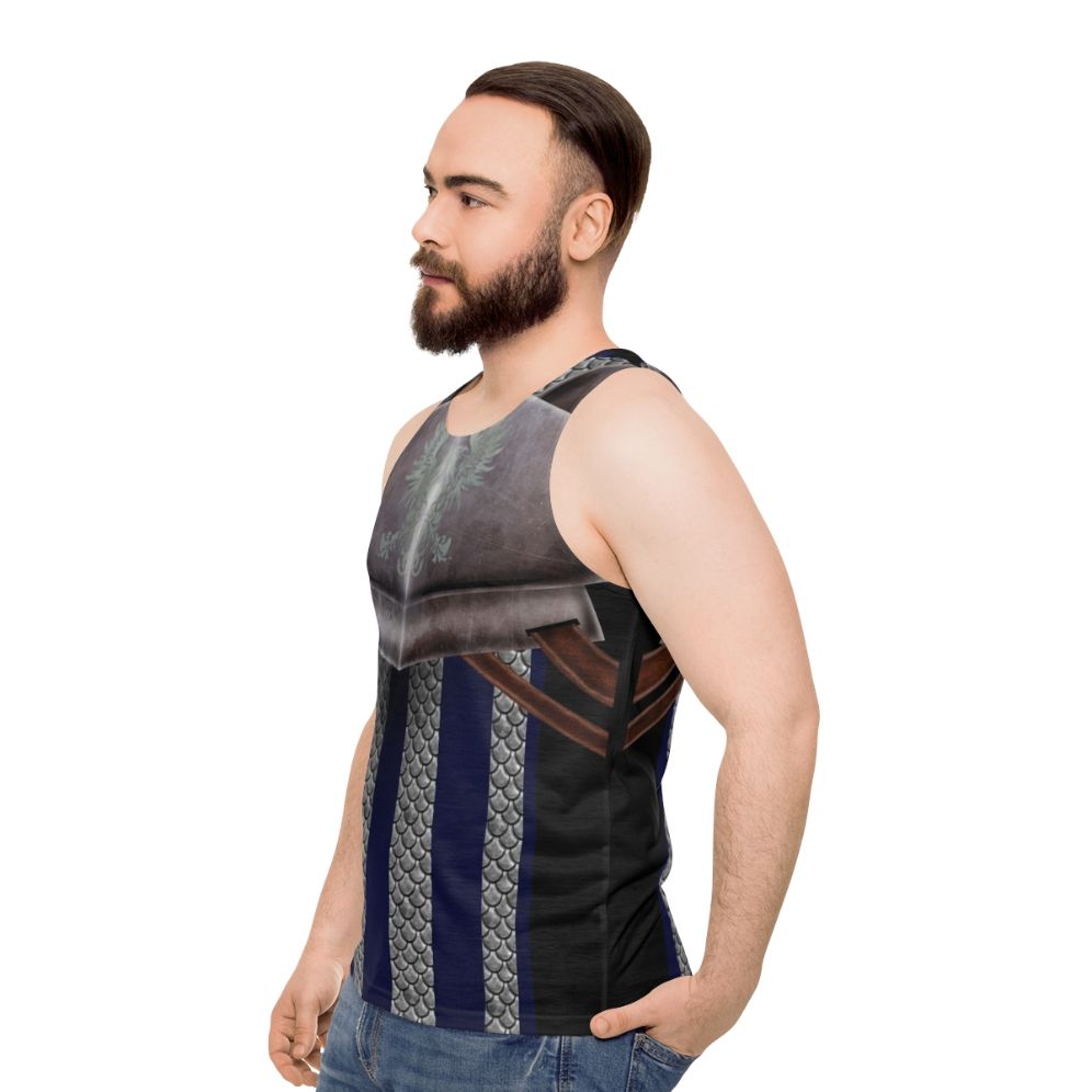 Grey Warden Commander Unisex Tank Top - men side