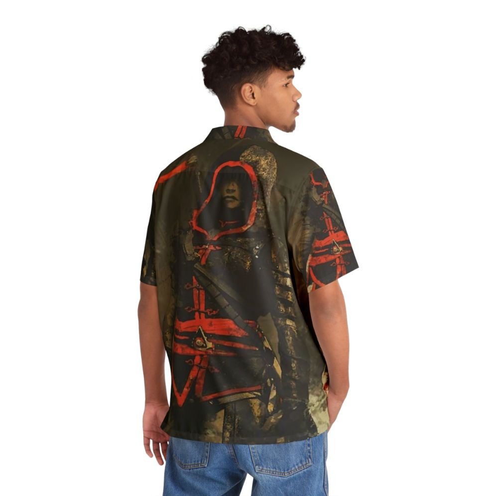 Assassin's Creed Hawaiian Shirt 2 - Vibrant Video Game Inspired Apparel - Flat lay