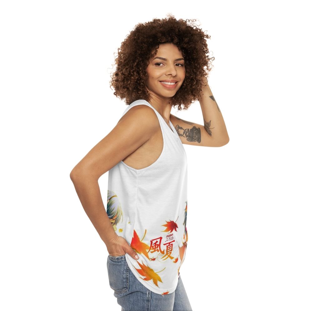 Unisex Anime Tank Top - women side