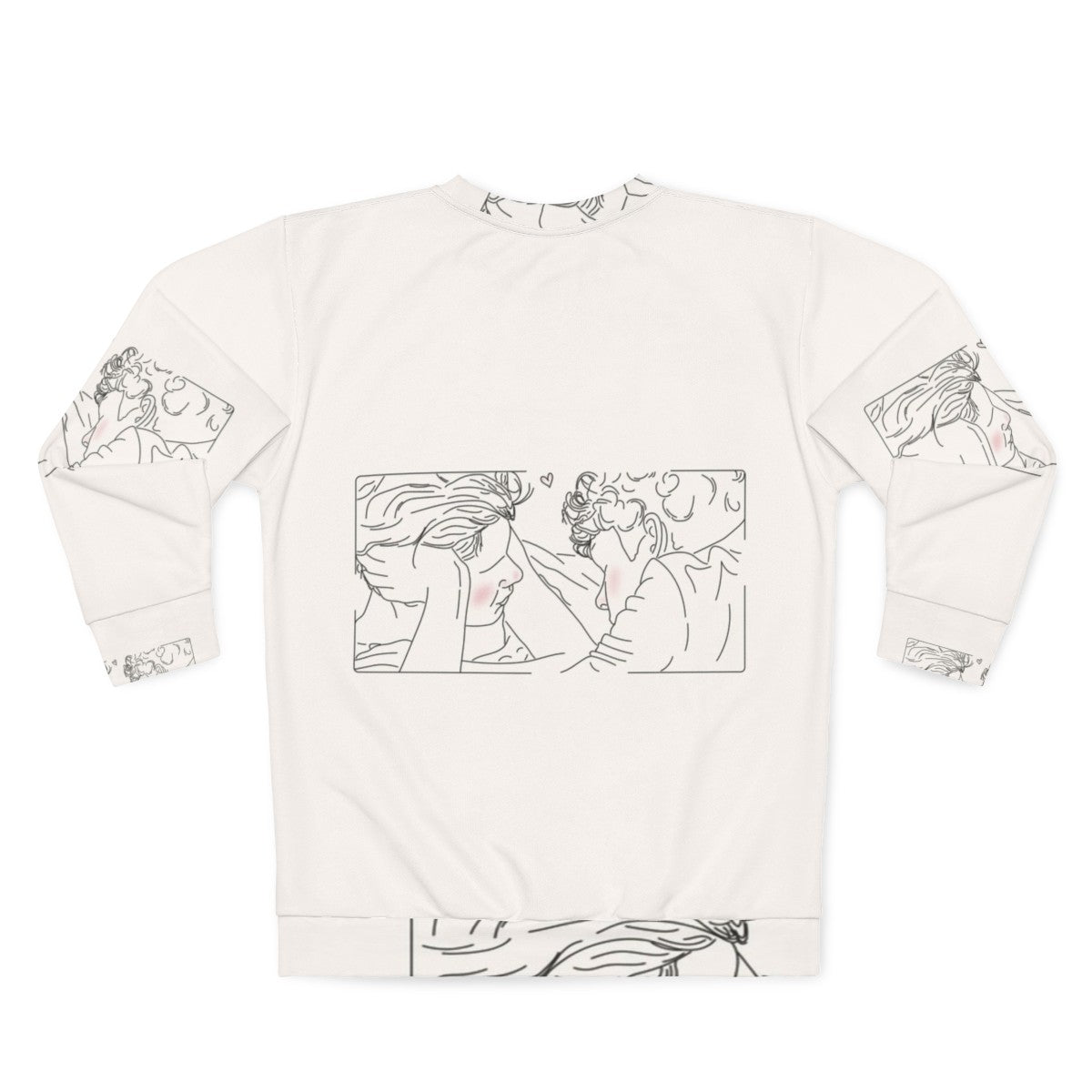 Young Royals Season 2 Wilhelm and Simon Minimal Line Art Sweatshirt - Back