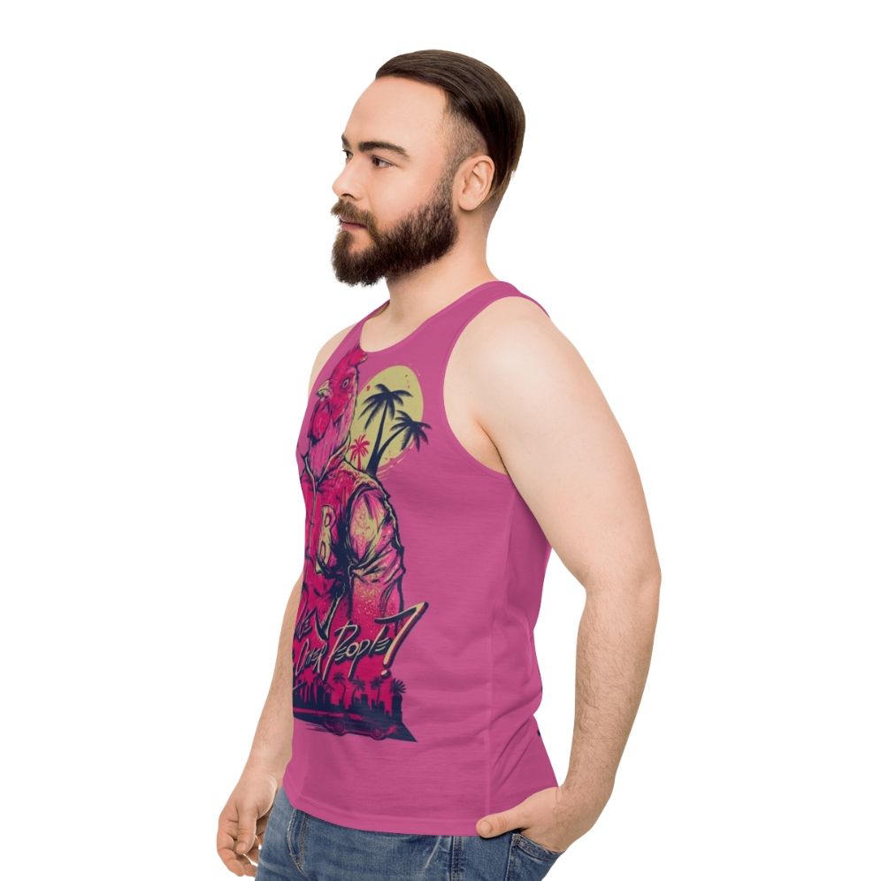 Hotline Miami Richard Unisex Tank Top - men side