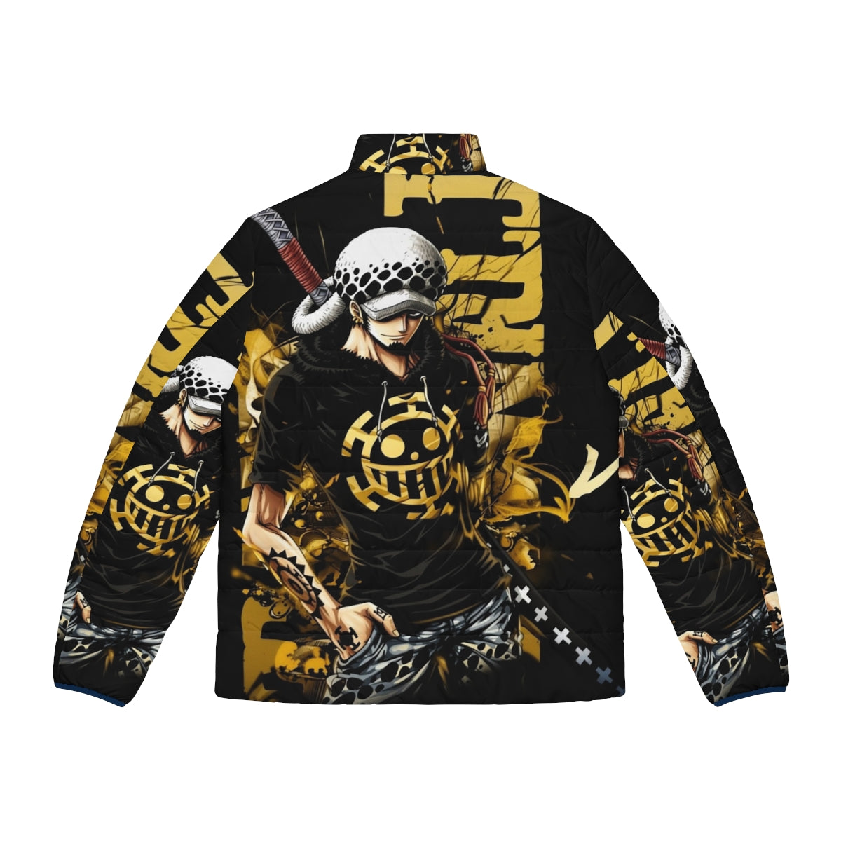 Trafalgar Law Puffer Jacket, One Piece Anime Merchandise - Back