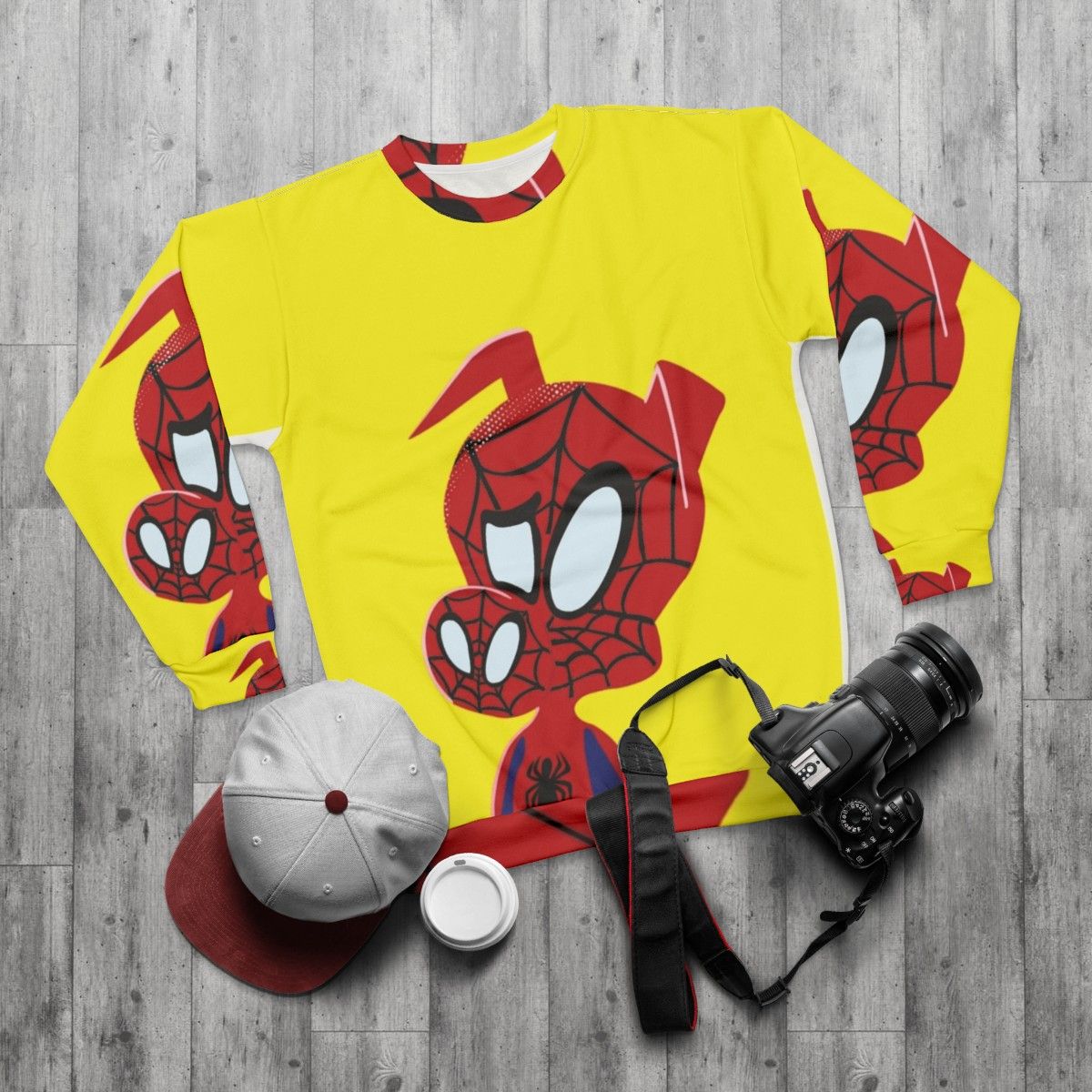 Spider-Man: Into The Spiderverse Spider Ham Sweatshirt - flat lay