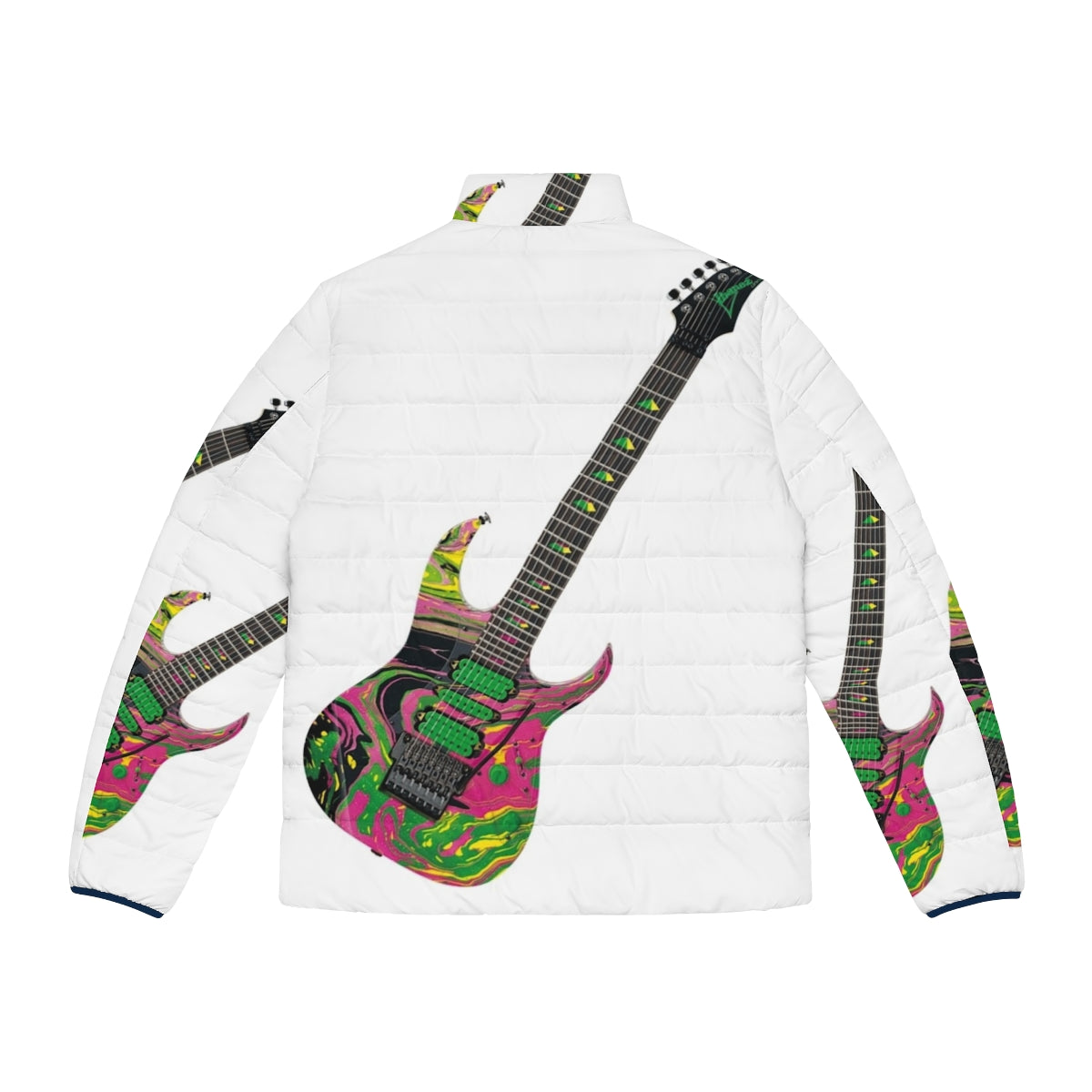 Ibanez Universe UV77 MC Puffer Jacket designed for Steve Vai and metal guitar players - Back