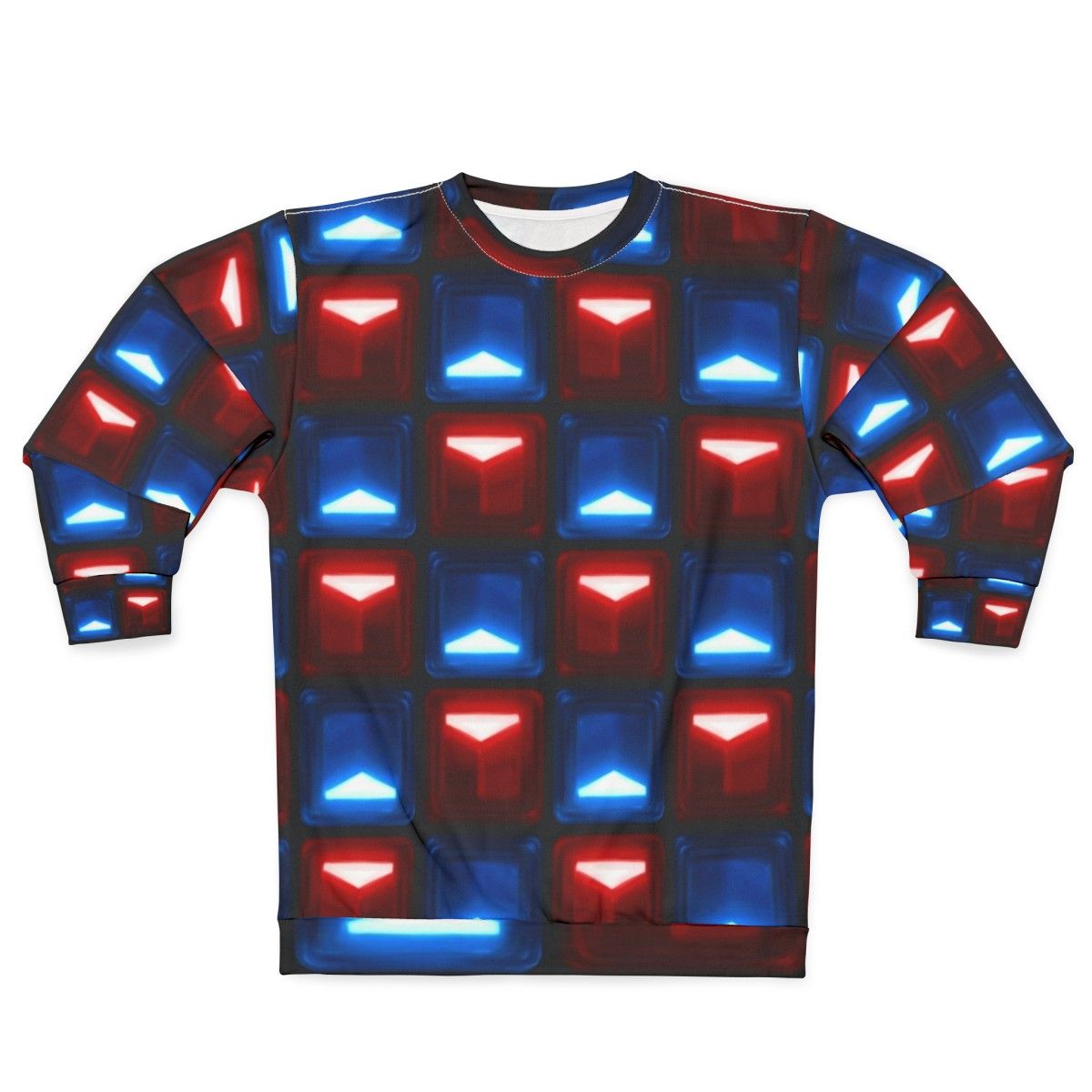 Beat Saber V2 Block Pattern Sweatshirt for Virtual Reality Gamers