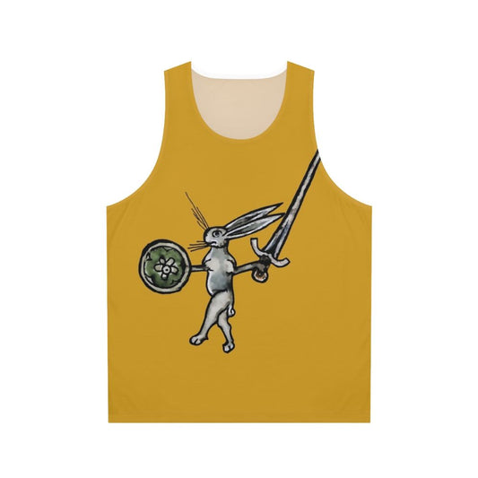 Medieval Rabbit Warrior Unisex Tank Top