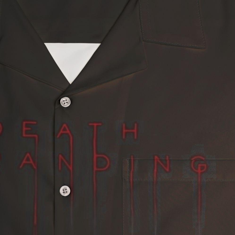 Mads Mikkelsen wearing a red Hawaiian shirt in Death Stranding - Detail