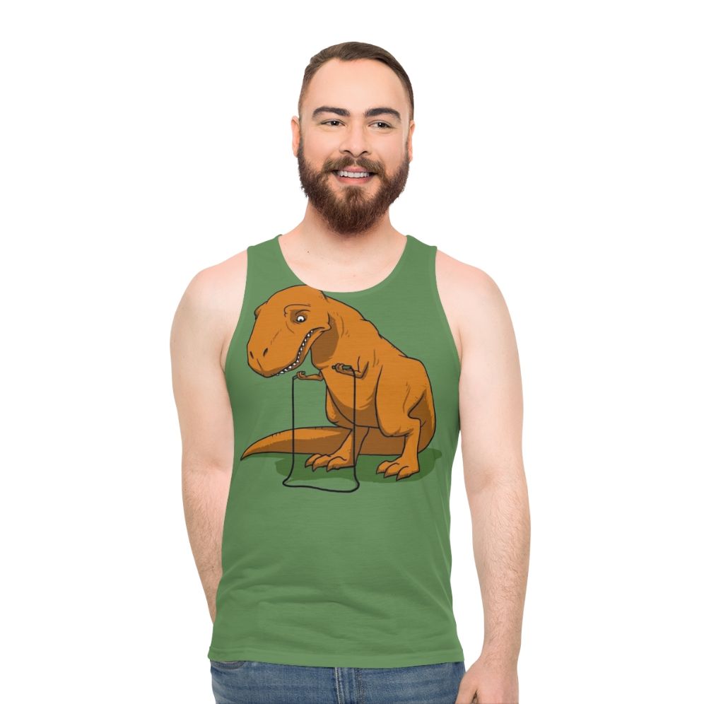 Dinosaur T-Rex Unisex Tank Top - men