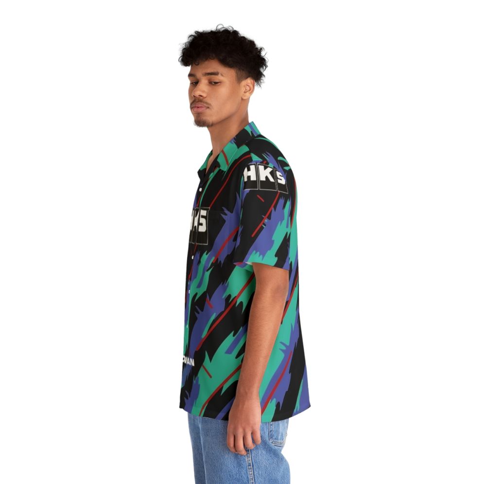 HKS Advan JDM Hawaiian Shirt with Tropical Print - People Left