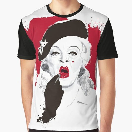 Baby Jane lipstick graphic t-shirt featuring the classic Hollywood icon