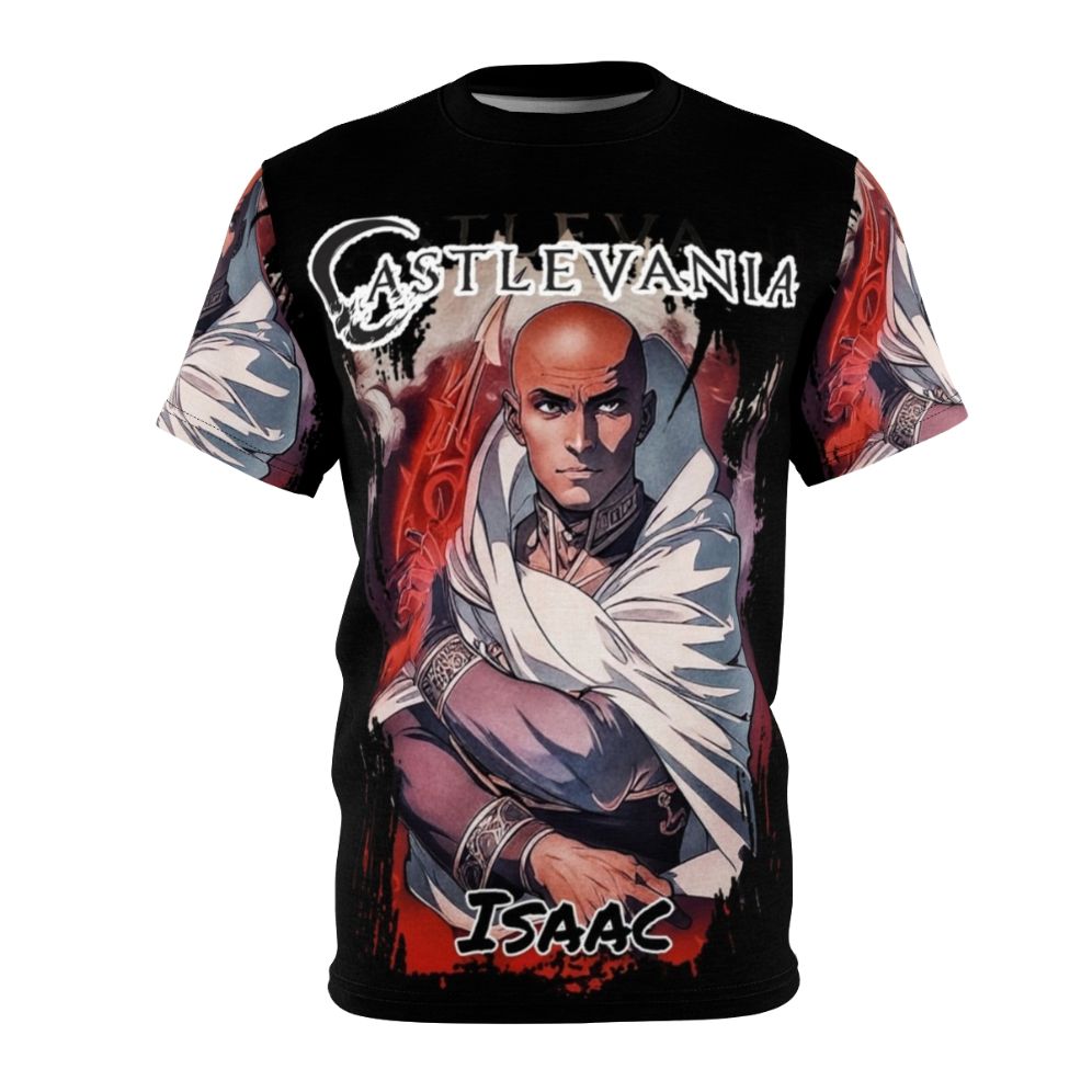 Retro Castlevania Video Game Art T-shirt featuring the Forge Master Isaac