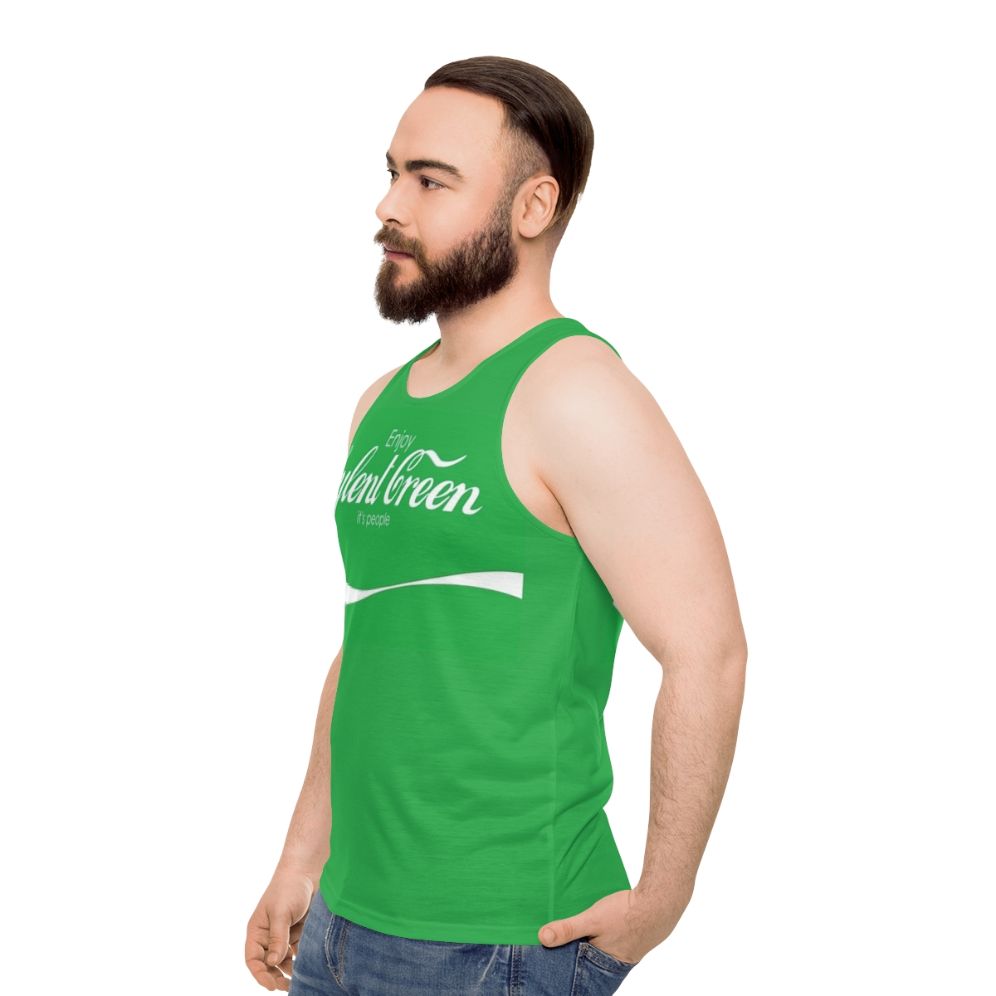 Soylent Green Dystopian Movie Unisex Tank Top - men side