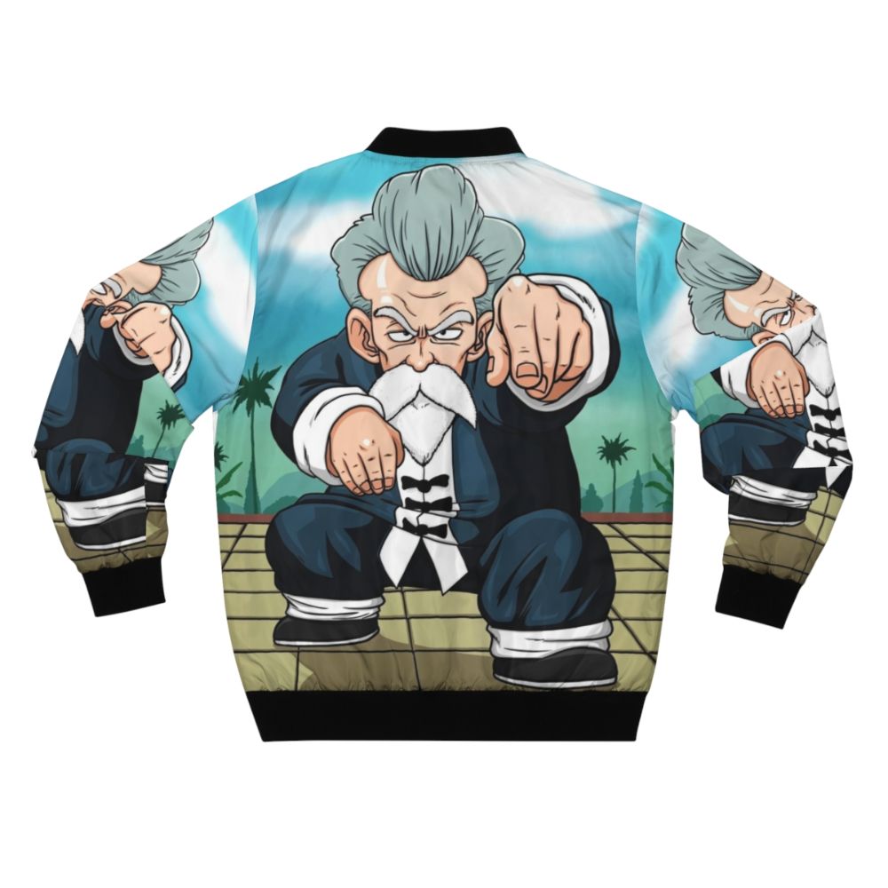 Dragonball inspired incognito bomber jacket with graphic design - Back