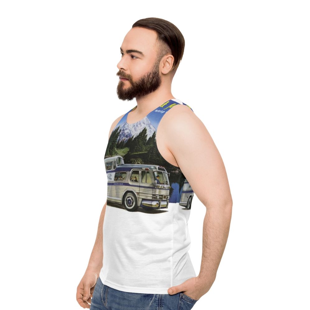 Vintage Greyhound 1950s Unisex Tank Top - men side