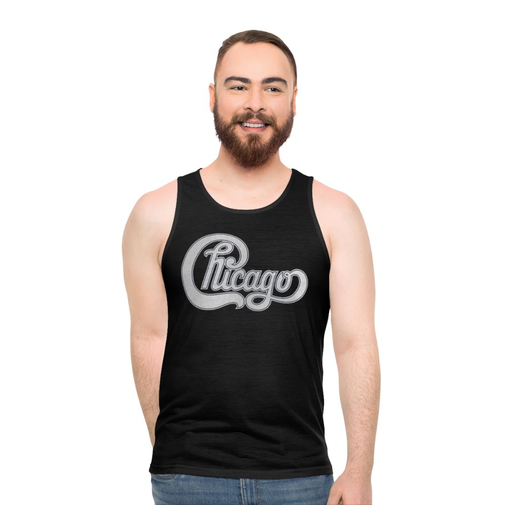 Vintage Chicago Music Band Unisex Tank Top - men