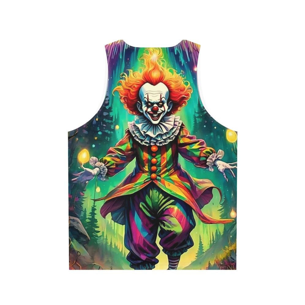 Scary clown unisex tank top - Back