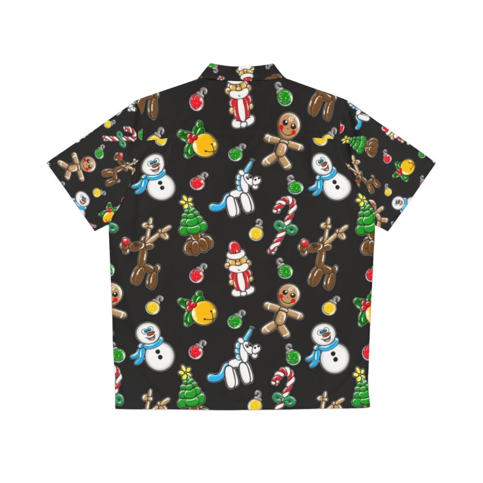 Festive balloon print Hawaiian shirt for Christmas - Back