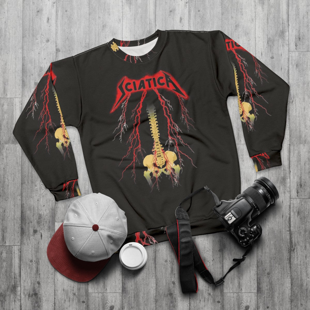 Vintage Hard Rock Sciatica Sweatshirt - flat lay