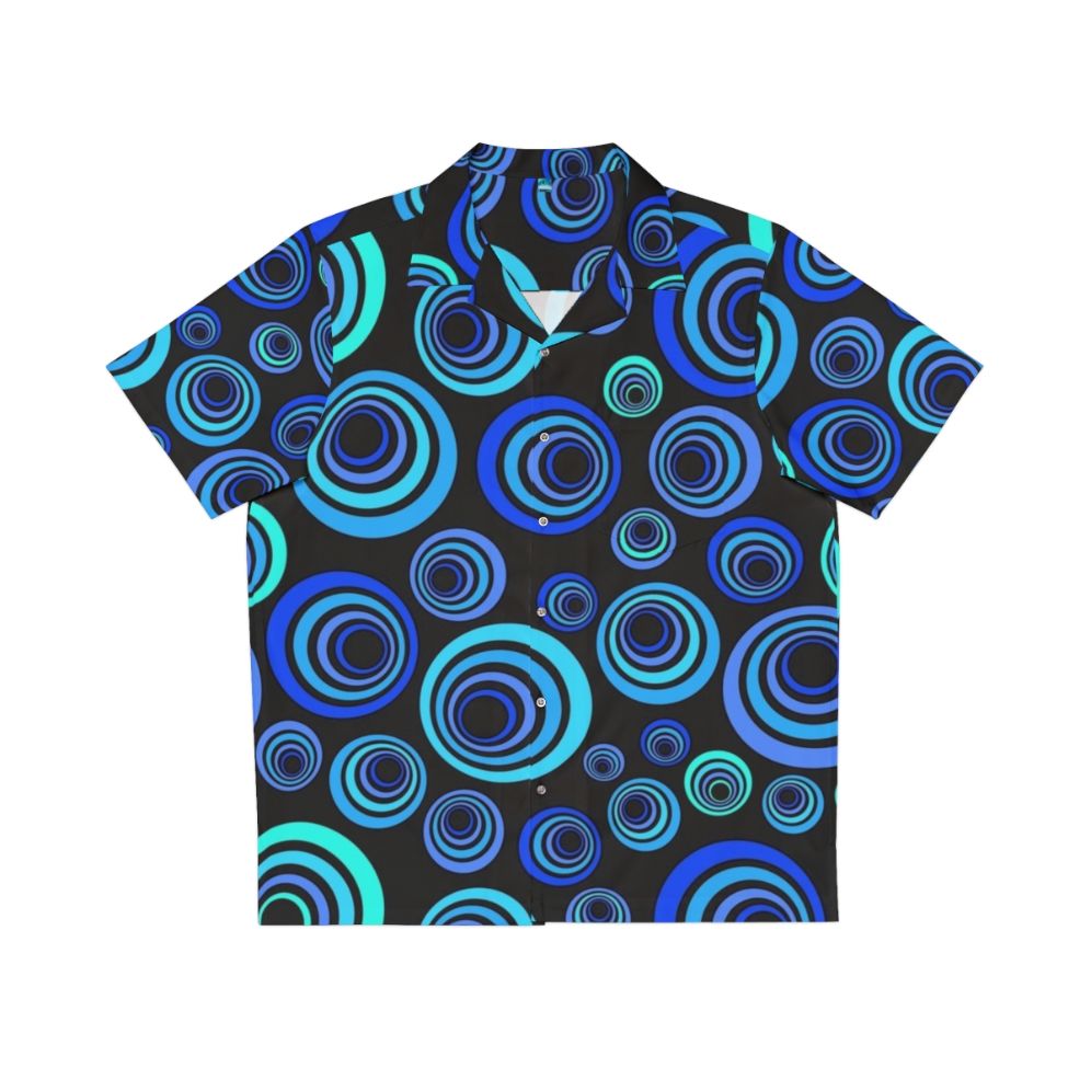 Retro Hawaiian Shirt with Vibrant Abstract Pattern