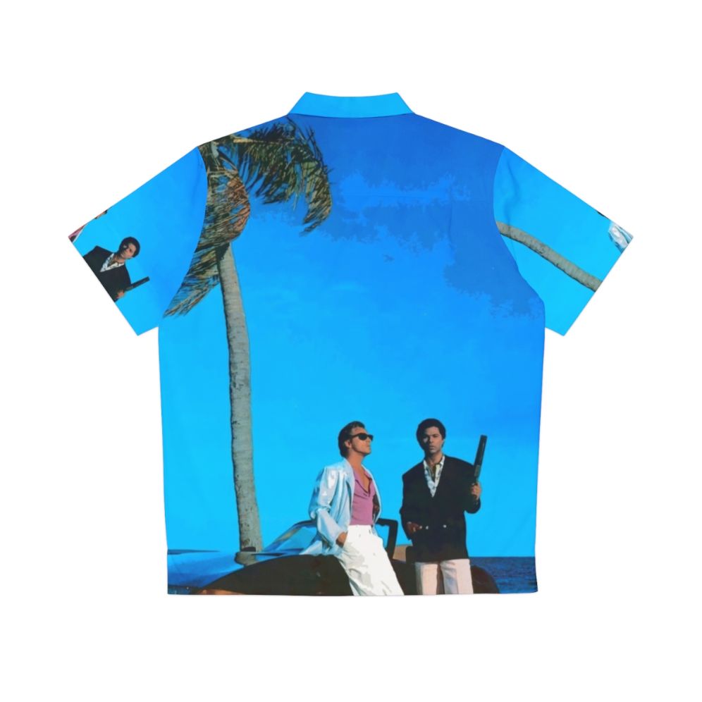 Blue Miami Vice Hawaiian Shirt - Back