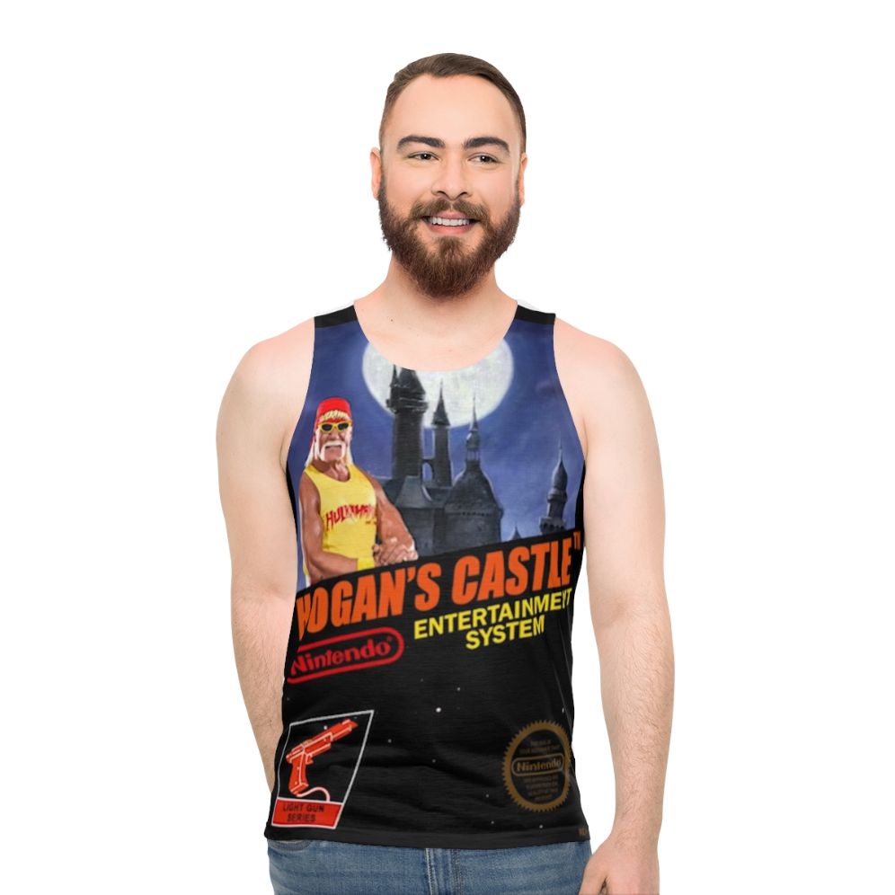 Unisex tank top with Hogans Castle and Beeg Beeg Yoshi design - men