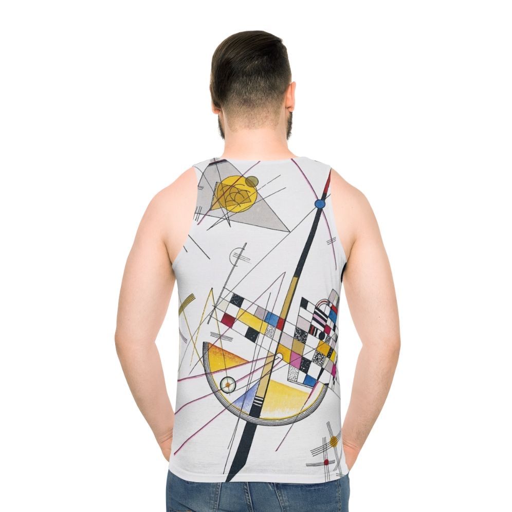 Wassily Kandinsky inspired abstract art unisex tank top - men back