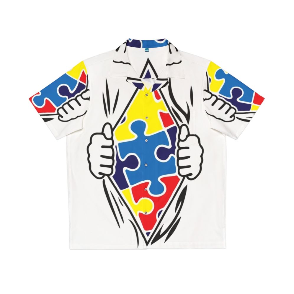 Autism Superhero Hawaiian Shirt