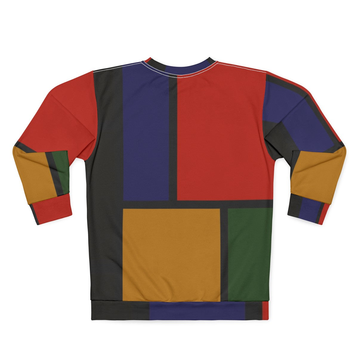 Colorful geometric pattern sweatshirt - Back