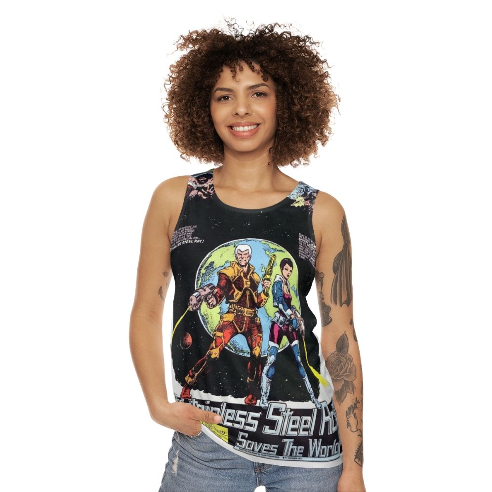 Stainless Steel Rat science fiction unisex tank top - women