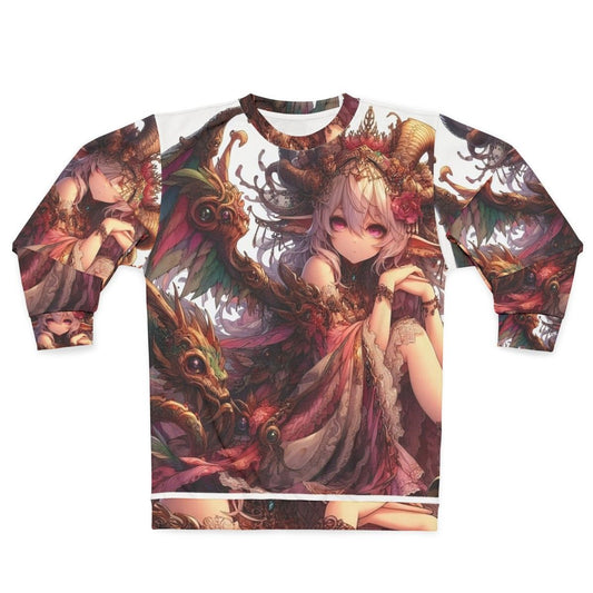 Anime-inspired sweatshirt with a beautiful kawaii design