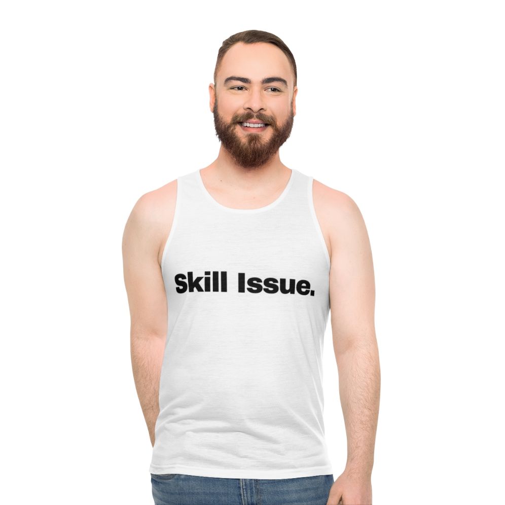 "Skill Issue Unisex Gaming Tank Top" - men