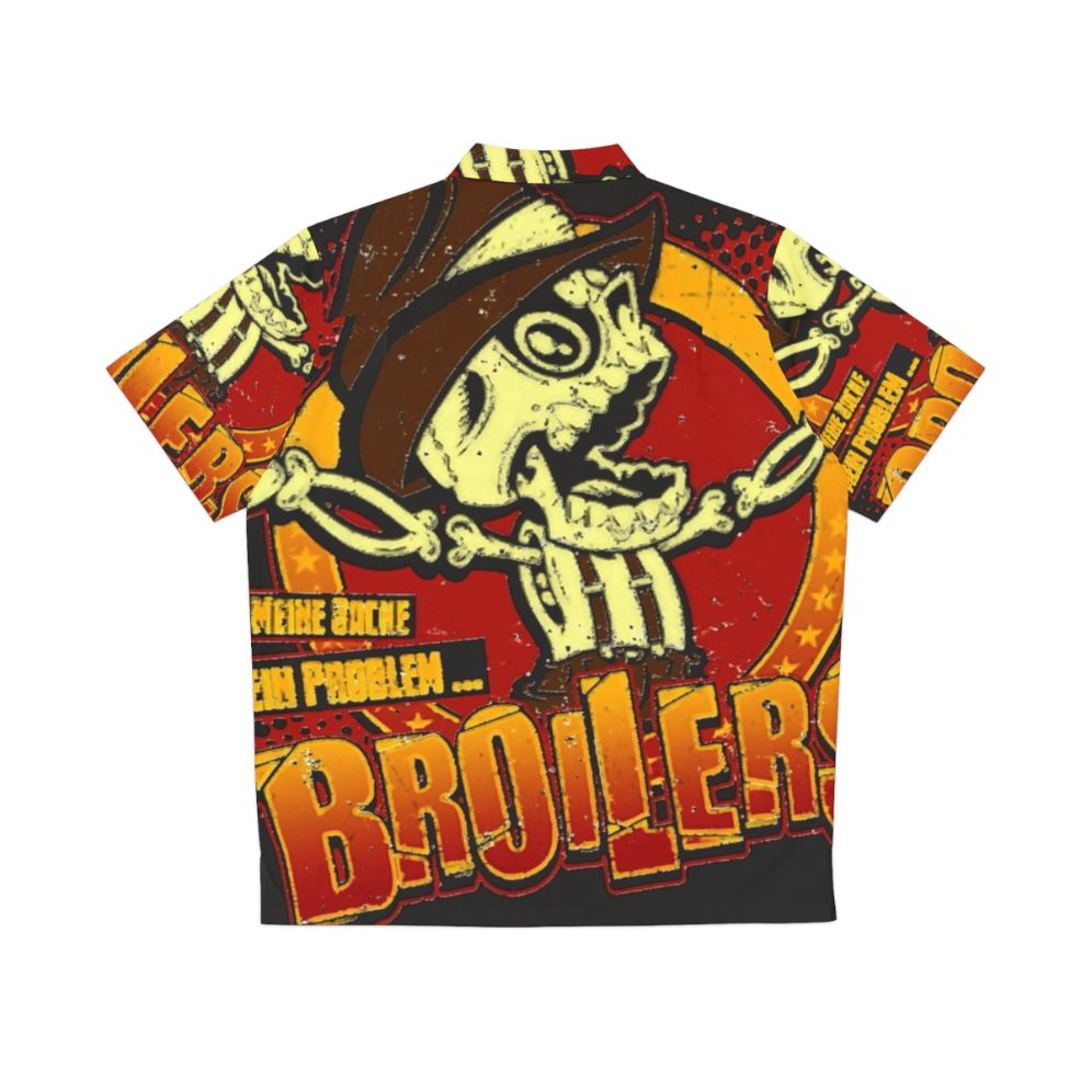 Broiler Chicken Hawaiian Shirt - Back