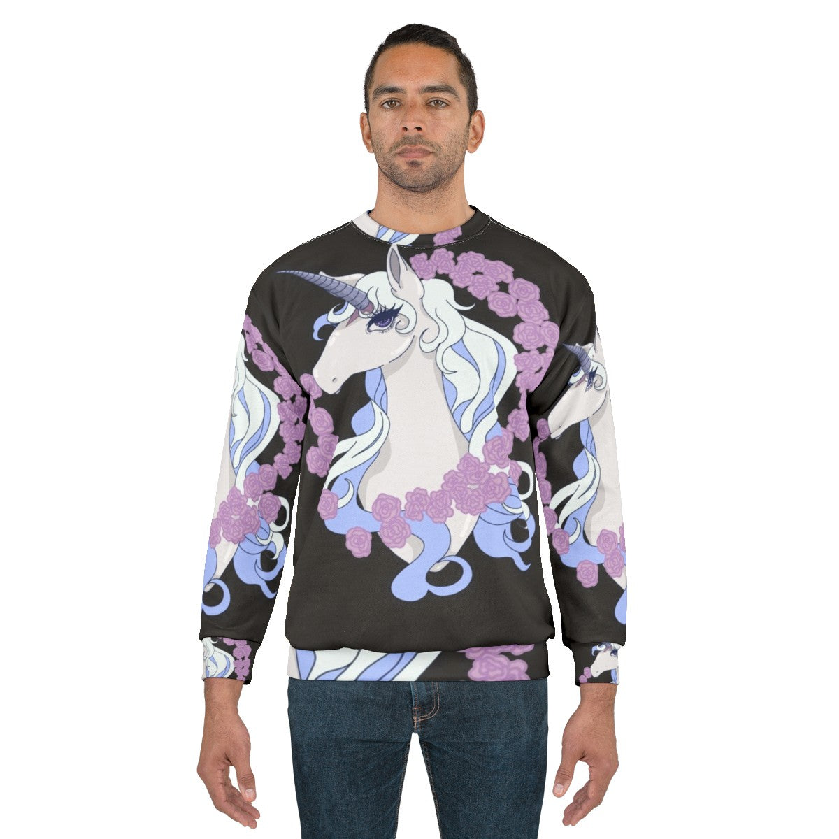 The Last Unicorn Lady Amalthea Sweatshirt featuring the main character - men