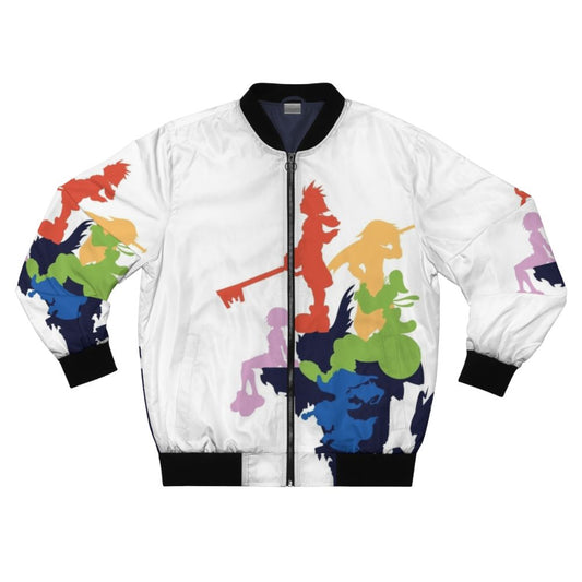 Kingdom Hearts Sora Inspired Bomber Jacket with Gaming and Geek Design