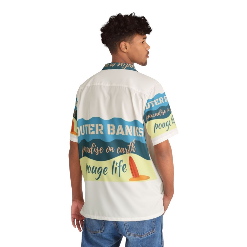 Outer Banks Paradise On Earth Quotes Hawaiian Shirt - People Back