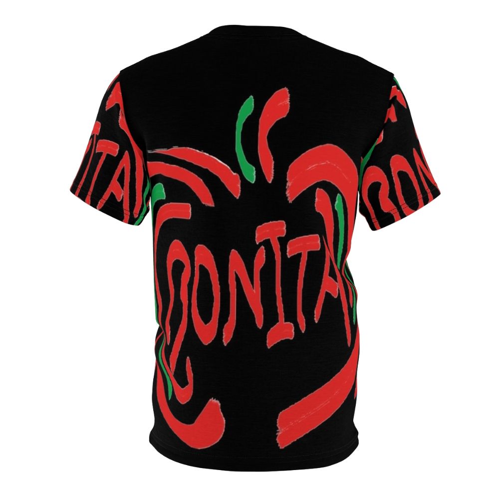 Vintage-inspired graphic tee featuring the Bonita Apple design, a nod to 90s hip hop culture and the classic A Tribe Called Quest song. - Back