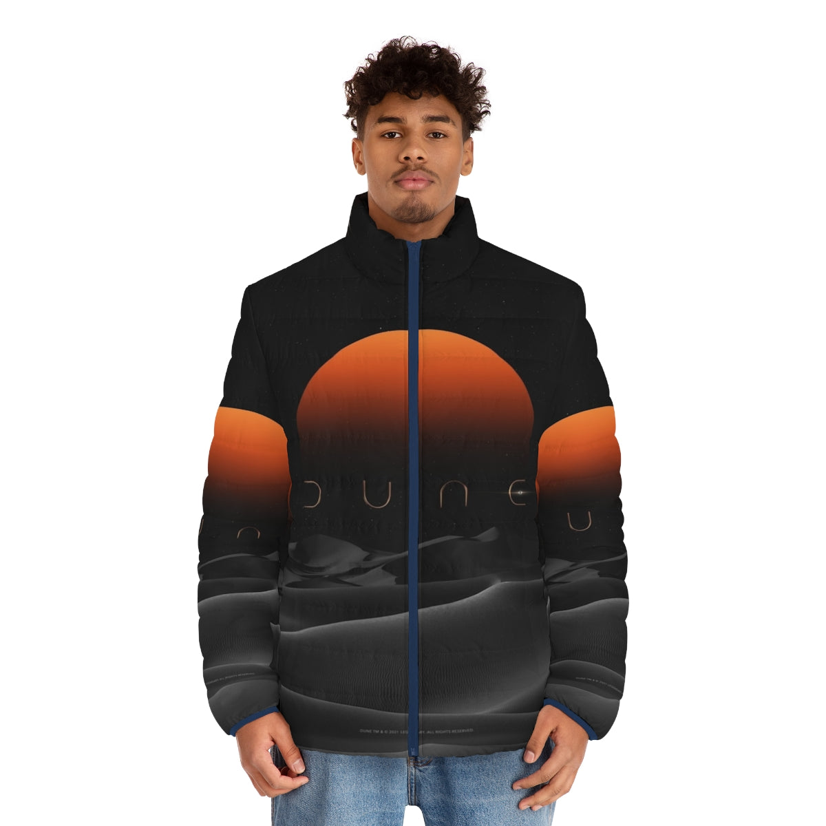 Dune Sunset Puffer Jacket - Officially Licensed Dune 2020 Merchandise - men front