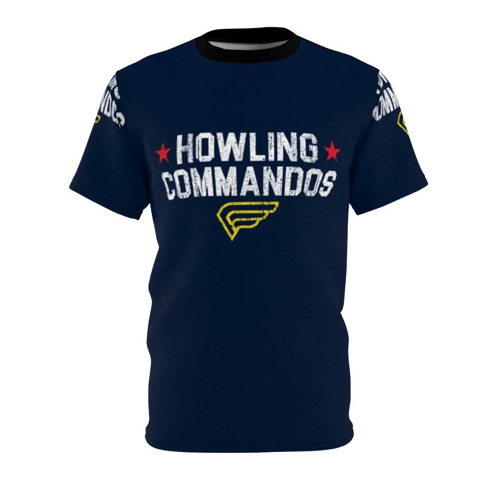 A high-quality graphic tee featuring Howling Commandos-inspired artwork, perfect for comic and superhero fans.