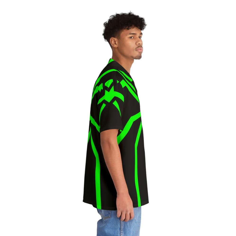 Stealth Spider Green Hawaiian Shirt - People Pight