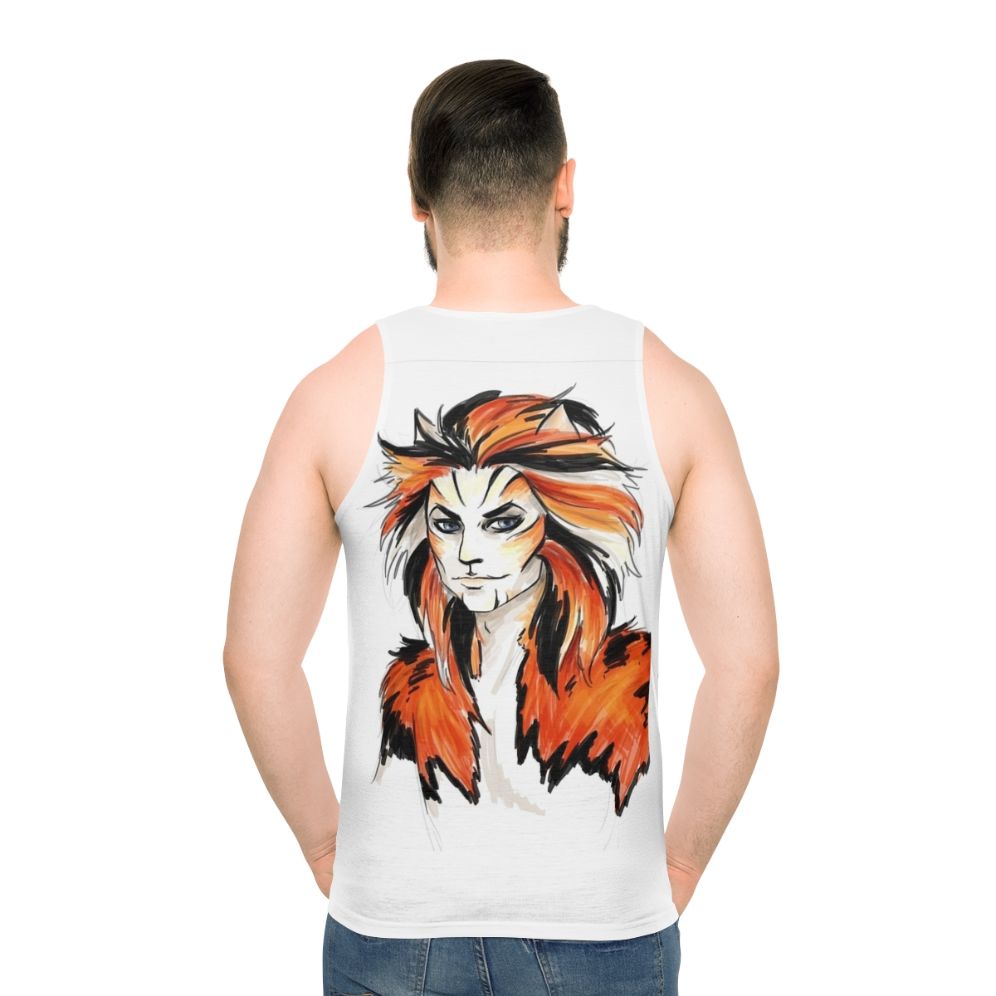 Macavity the Mystery Cat Unisex Tank Top - men back